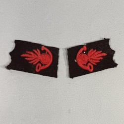 PATTES DE COL VESTE MODELE 1880 POUR UN SOUS-OFFICIER DES DOUANES